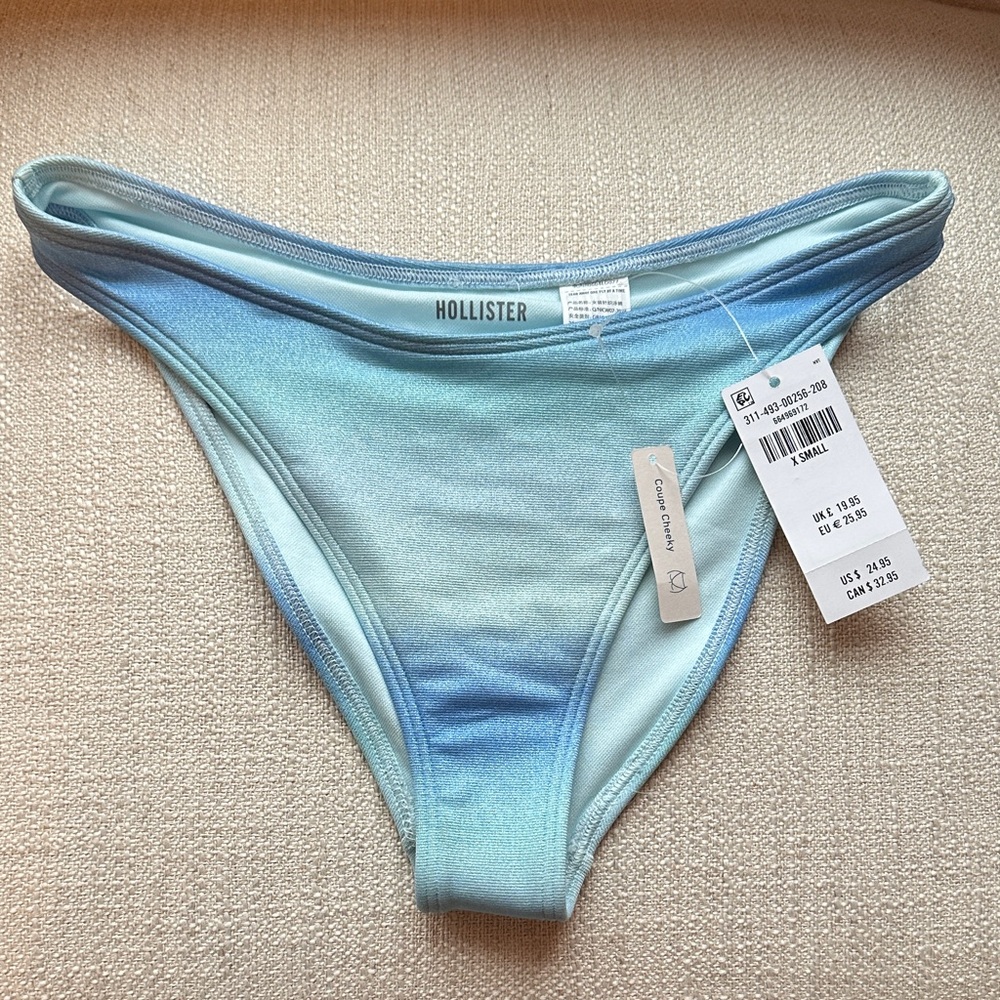 Hollister Gradient Aqua-Blue Bikini Bottom
